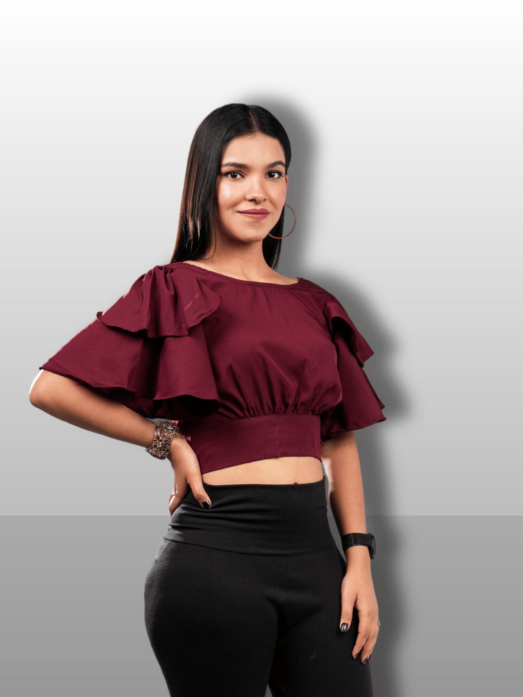 BURGUNDY BLISS TOP