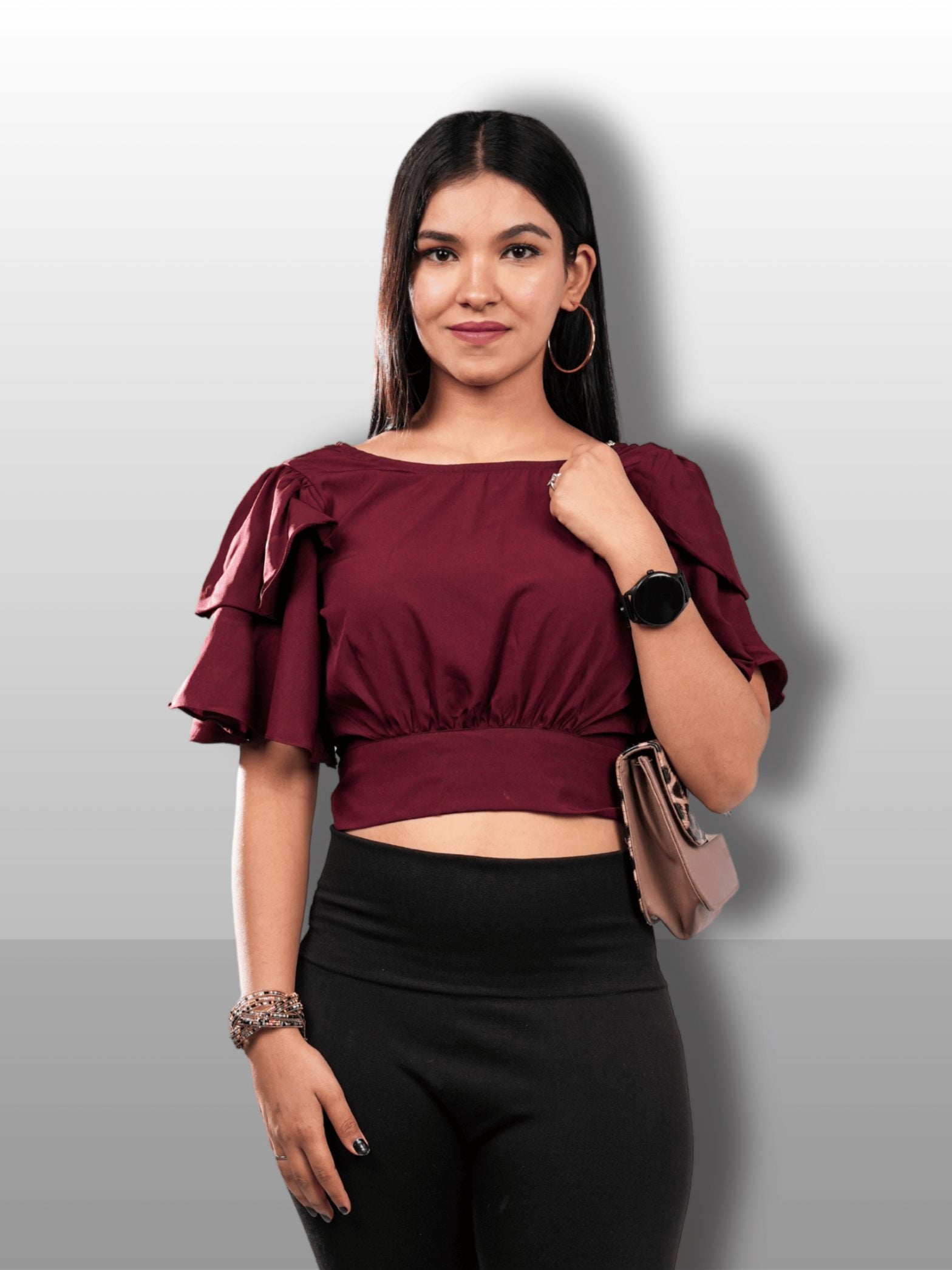 BURGUNDY BLISS TOP