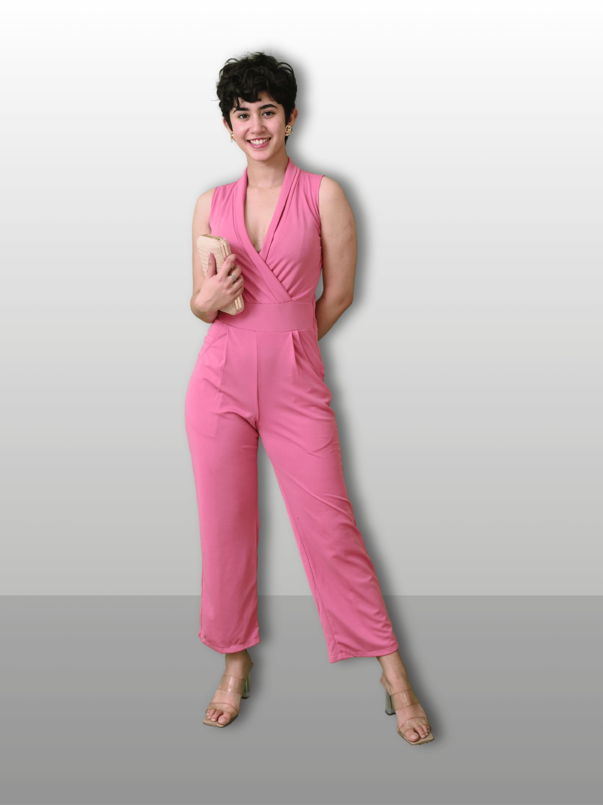 PINK PETAL JUMPSUIT