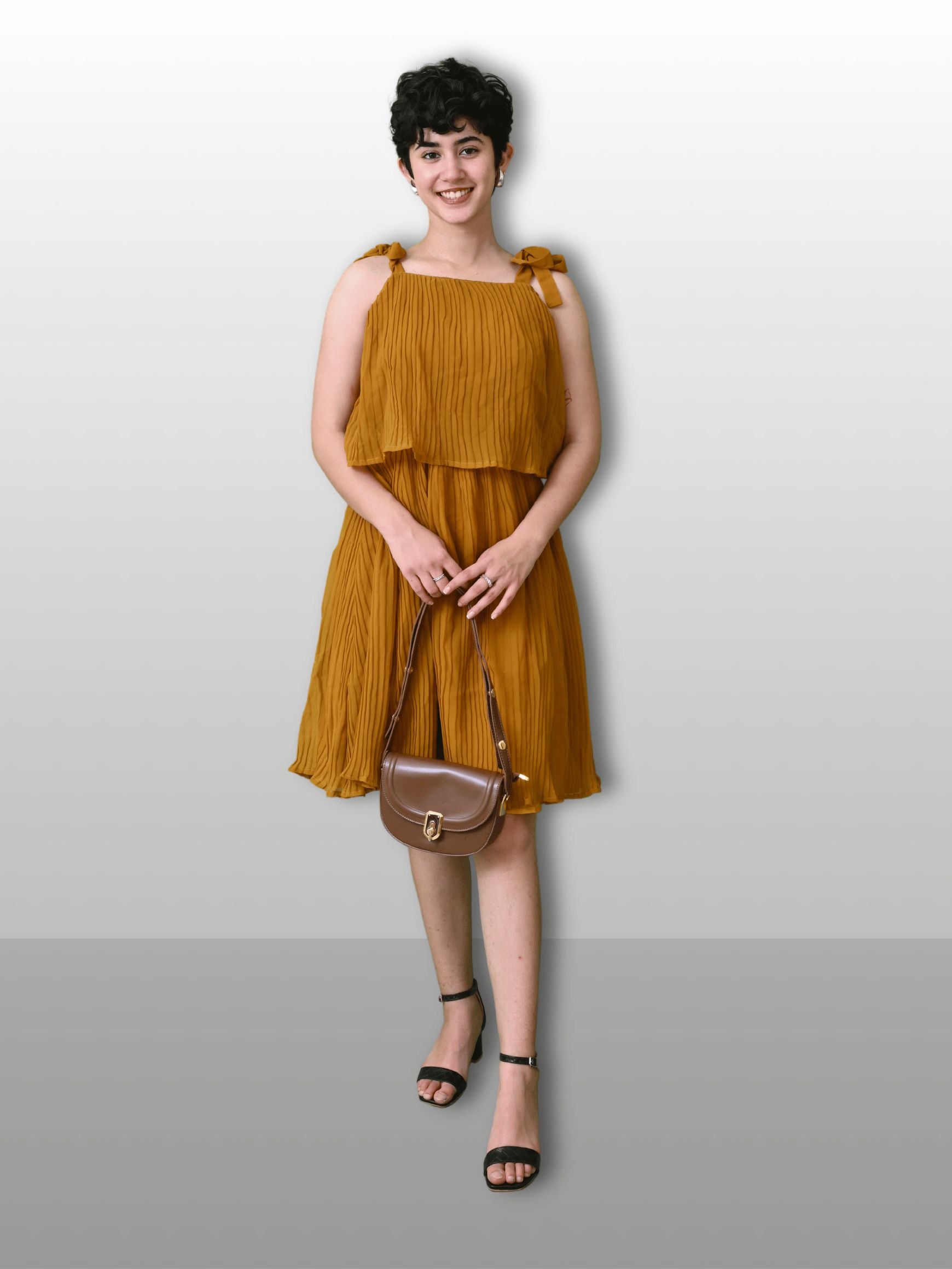 MUSTARD MIST DRESS