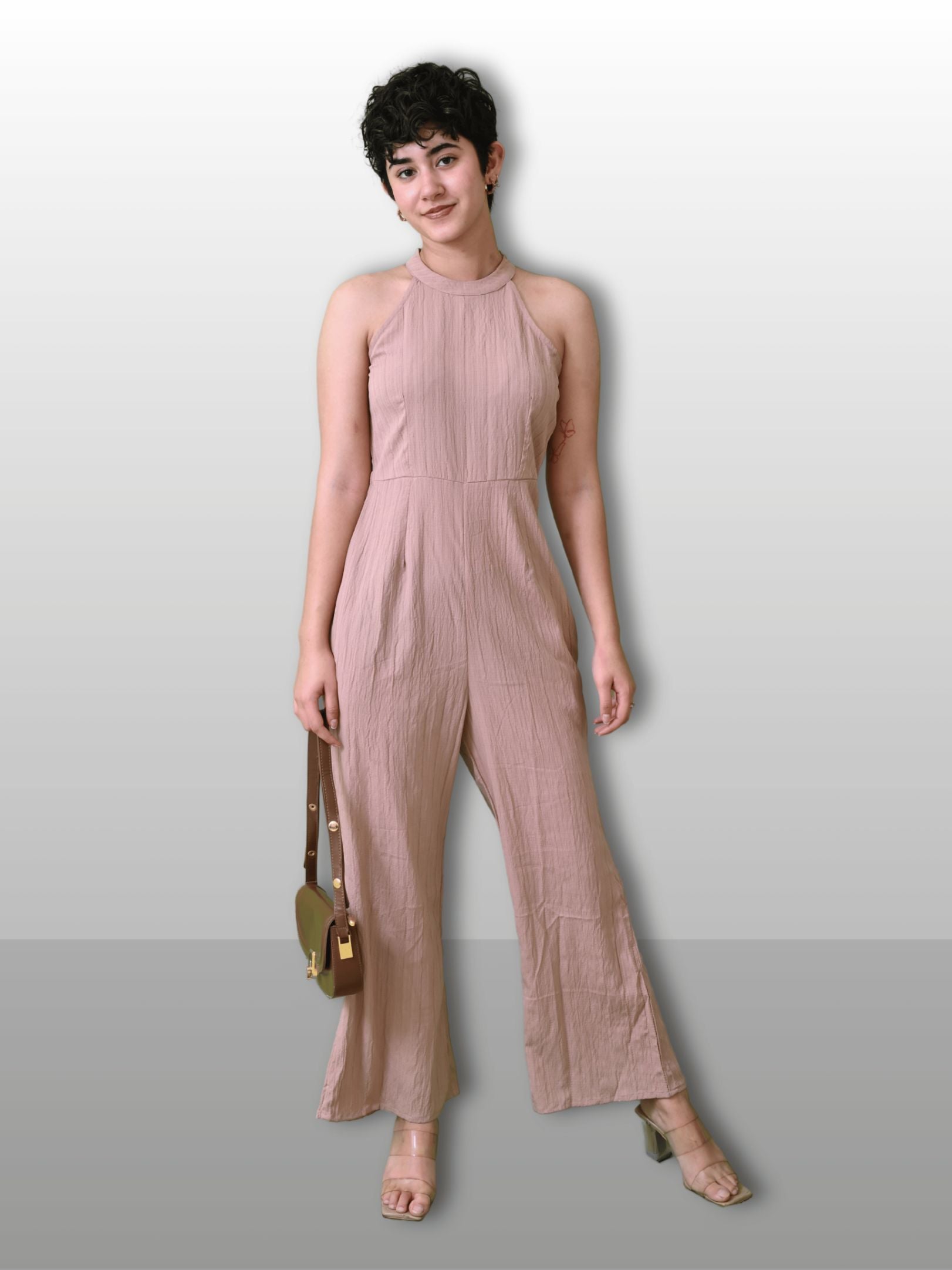 CARAMEL CHARM JUMPSUIT