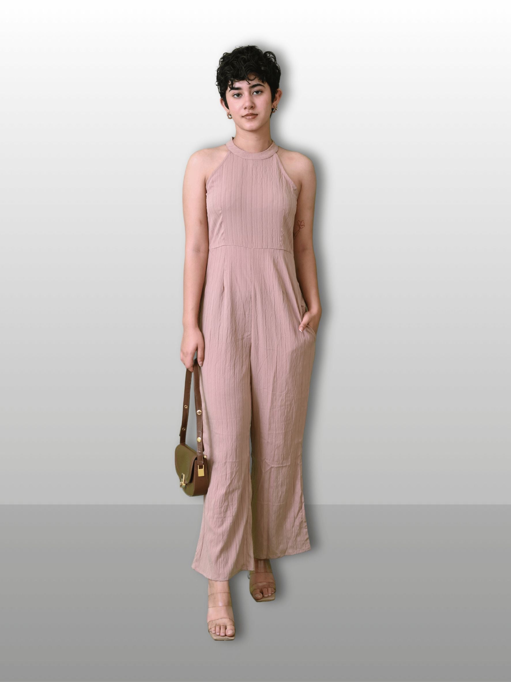 CARAMEL CHARM JUMPSUIT